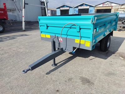 2.5 Ton Dubleks Lastikli Damperli Römork - 12