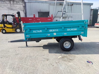 2.5 Ton Dubleks Lastikli Damperli Römork - 13