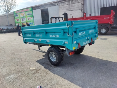 2.5 Ton Dubleks Lastikli Damperli Römork - 5