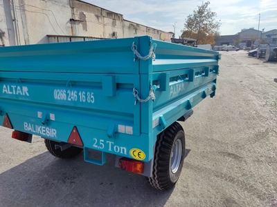 2.5 Ton Dubleks Lastikli Damperli Römork - 17