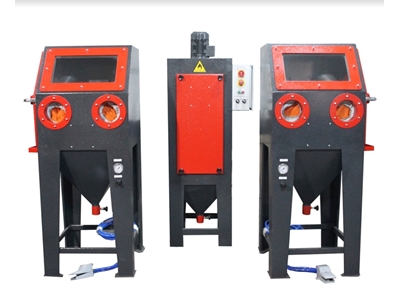 2000 mm İki Kişilik Manuel Kumlama Makinası - 1