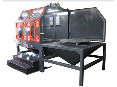 2000 mm İki Kişilik Manuel Kumlama Makinası - 3