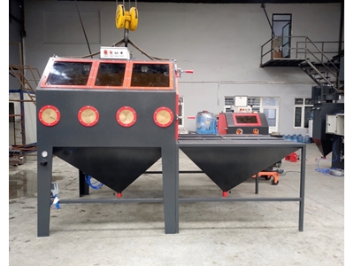 2000 mm İki Kişilik Manuel Kumlama Makinası - 4