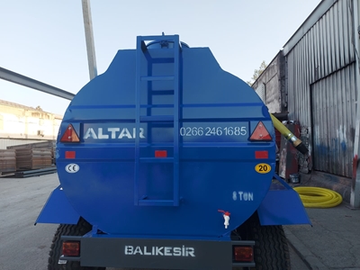 8 Ton Tandem Dingilli Galvaniz Su Tankeri - 3