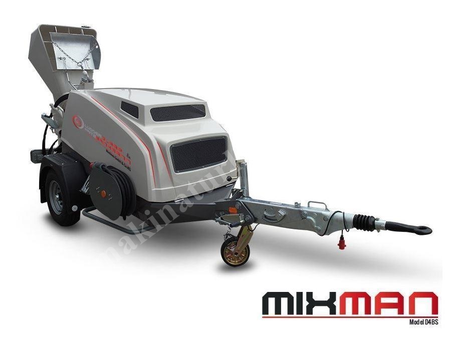 Kepçeli Kürekli Şap Makinası-Mixman D4bs Kepçeli Kürekli