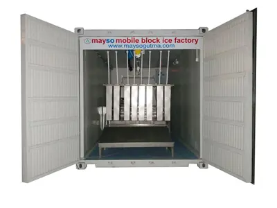 3150 Kg / Gün Mobil Konteyner Tip Kalıp Buz Makinesi  İlanı