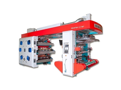 6 Renk Flexo Baskı Makinası 130 cm C1 1306 