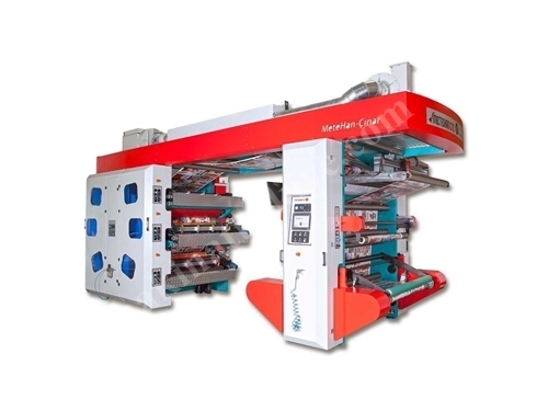 6 Renk Flexo Baskı Makinası 130 cm C1 1306 