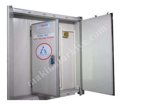 3100 Kg Shock Freezing Capacity -40° Mobile Container Type Cold Shock Machine