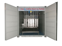 10.000 Kg/24 hours Mobile Container Type Mold Ice Machine - 0