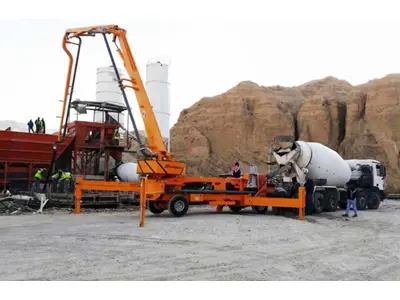 57-60 M3/Hour Capacity Diesel Engine Remote Controlled Boom Concrete Pump - Atabey Scp 60.321