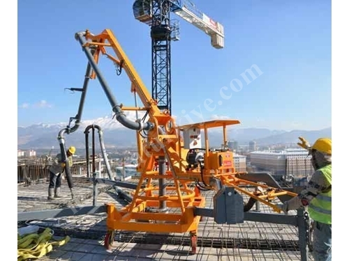 5 Meter Mobile Wheel Hydraulic Concrete Distributor - Atabey Ps 05