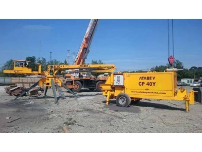 31-33 M3/Hour Capacity Trailer Mounted Concrete Pump - Atabey Cp 40 - 6