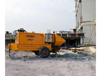 63.8 M3/Hour Capacity Trailer Mounted Concrete Pump - Atabey Cp 80 - 4
