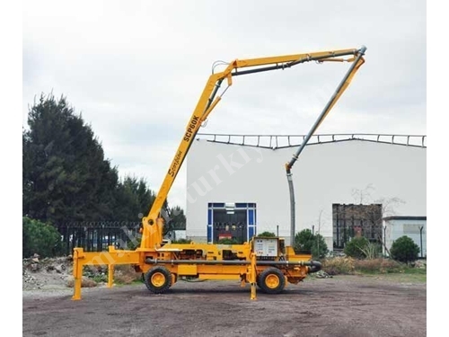 77-82 M3/Hour Capacity Diesel Engine Remote Controlled Concrete Pump with Boom