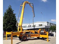 77-82 M3/Hour Capacity Diesel Engine Remote Controlled Concrete Pump with Boom - 3