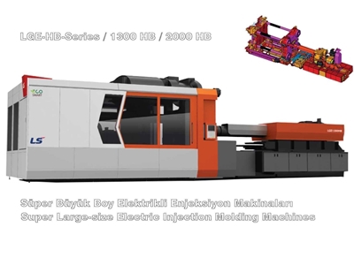Büyük Tonaj Elektrikli Enjeksiyon Makinası Ls Mtron Lge-Hb Serisi 