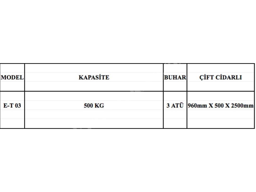Buharlı Açık Et Kavurma Makinası