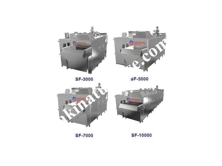650-2000 Kg/Saat Kuruyemiş Kavurma Fırını