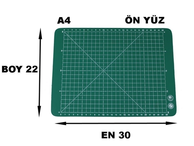 Çift Taraflı A4 300x220 Mm Kesim Altlığı Mat - 1