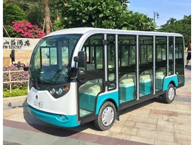 Green Car 14 Kişilik Kabinli Elektrikli Gezi Aracı - 5