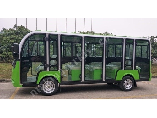 Green Car 14 Kişilik Kabinli Elektrikli Gezi Aracı