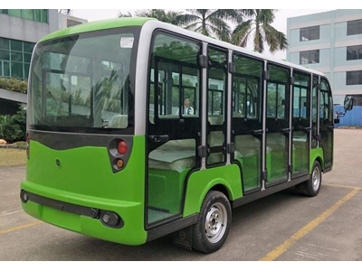 Green Car 14 Kişilik Kabinli Elektrikli Gezi Aracı - 8