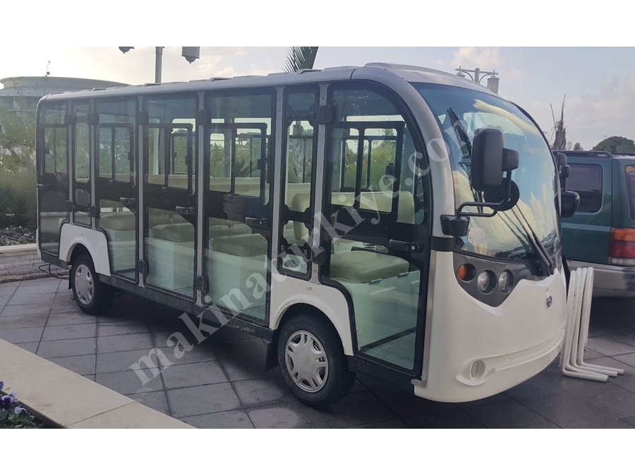 Green Car 14 Kişilik Kabinli Elektrikli Gezi Aracı