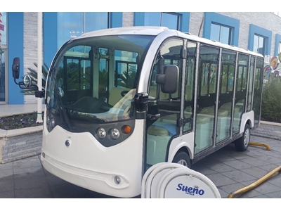 Green Car 14 Kişilik Kabinli Elektrikli Gezi Aracı - 6