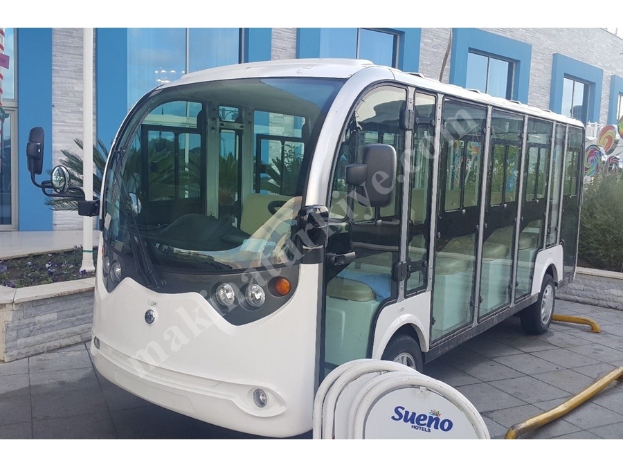 Green Car 14 Kişilik Kabinli Elektrikli Gezi Aracı