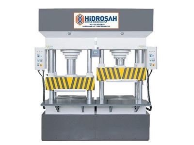 Çift Gözlü Kauçuk Presi 150 Ton - Hidroşah Hş150