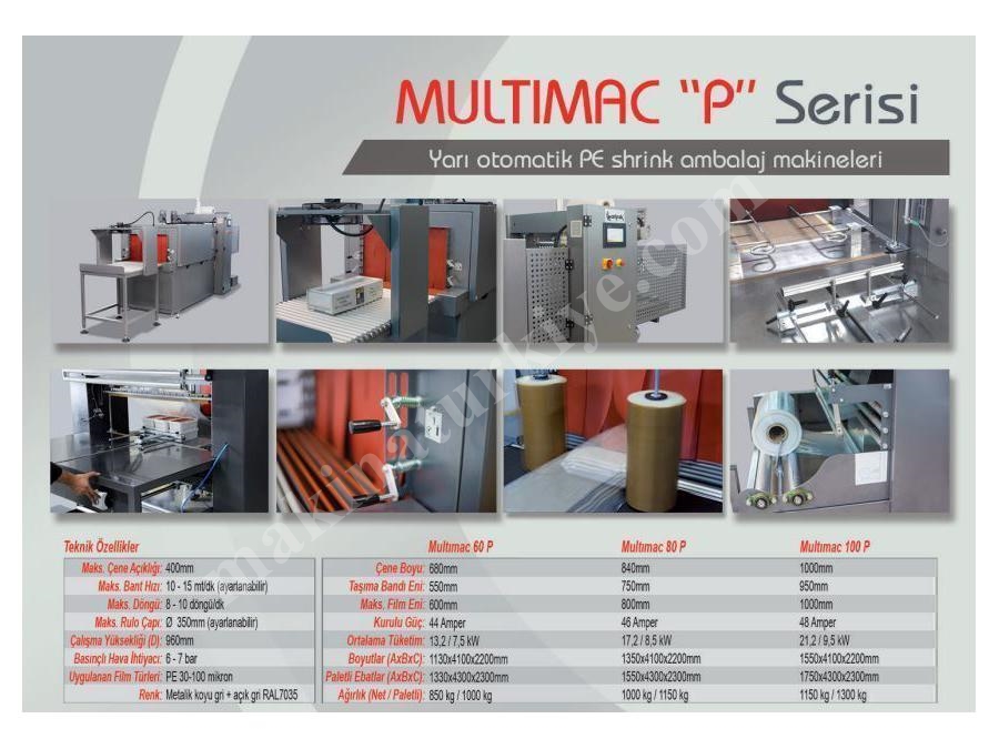 600 mm Yarı Otomatik Shrink Ambalaj Makinası