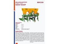 Inter-Row Hoeing Machine Fertilizer Three-Row - Özbil BDC320 - 2
