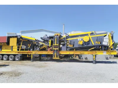 1000 mm 2-Room Mobile Crusher Station with 180-250 T/H Capacity