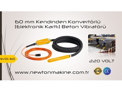 Beton Vibratörü 60 Mm Şişe Çapı - Newton Makine Ev01-60 - 0