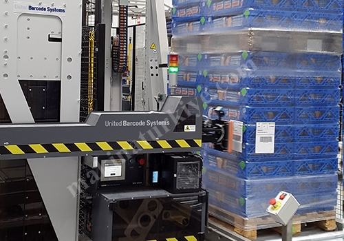 1 Label 12 Pallet/Minute Pallet Labeling Machine with Elevator System