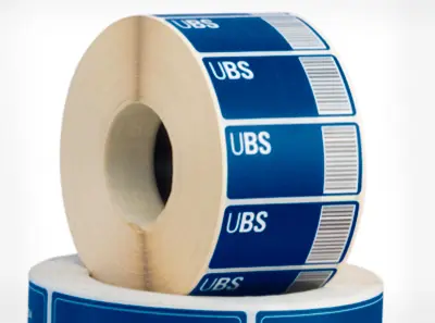 Штрих-кодовая этикетка UBS