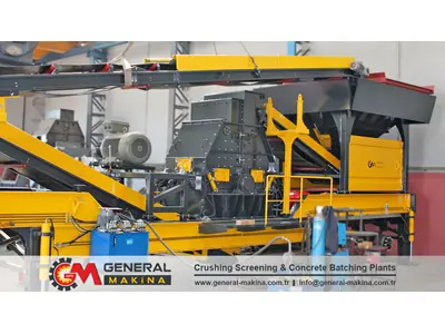 70-130 Ton / Saat Mobil Konkasör Tersiyer Kırıcı 