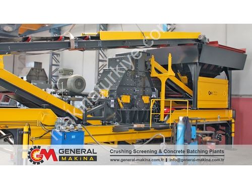 70-130 Ton / Saat Mobil Konkasör Tersiyer Kırıcı 