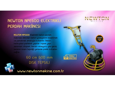 Elektrikli Beton Helikopter Perdah Makinası 600 mm - Newton Npe600 - 0