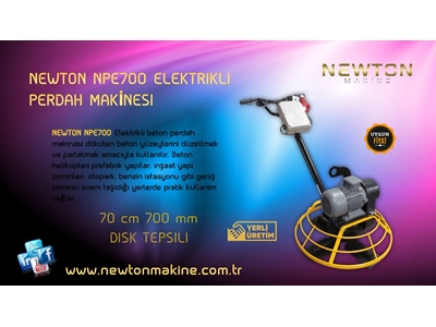 Elektrikli Beton Helikopter Perdah Makinası 700 mm - Newton Npe700 - 0