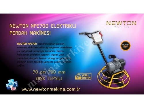 Elektrikli Beton Helikopter Perdah Makinası 700 mm - Newton Npe700