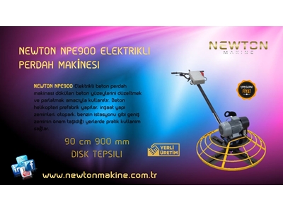 Elektrikli Beton Helikopter Perdah Makinası 900 mm - Newton Npe900 - 0