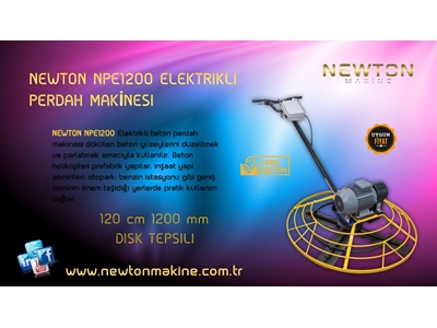 Elektrikli Beton Helikopter Perdah Makinası 1200 mm - Newton Npe1200 - 0