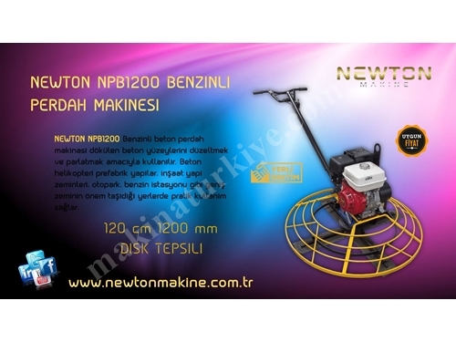 Benzinli Beton Helikopter Perdah Makinası 1200 mm - Newton Npb1200 