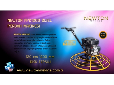 Dizel Beton Helikopter Perdah Makinası 1200 mm - Newton Npd1200  - 0