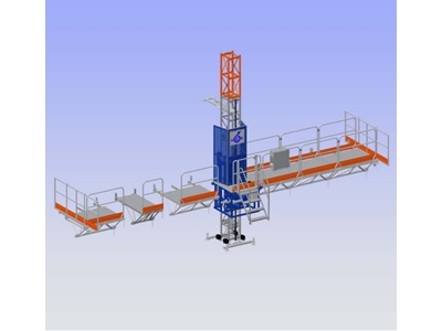 2,2 Metre 2500 Kg Kapasiteli Çift Kolonlu Cephe Platformu - 0