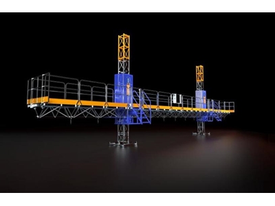 2,2 metre 4500 Kg Kapasiteli Çift Kolonlu Cephe Platformu - 0