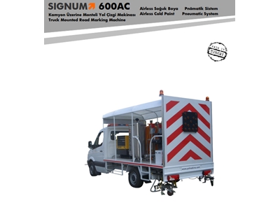 Camion de Traçage Routier à Peinture Froide Sans Air 2X300 Litres - 1