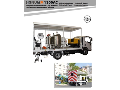 2X650 Litre Havasız Soğuk Boya Yol Çizgi Kamyonu - 2